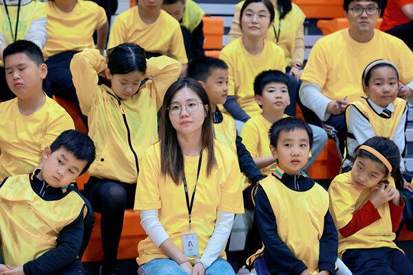 学生集会 - 首次学院活动,南通惠立学校